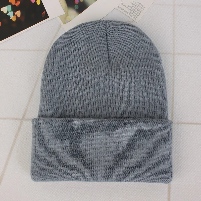 Warme Damen Wintermütze Woll Mütze Strickmütze Kappe Hut Unisex