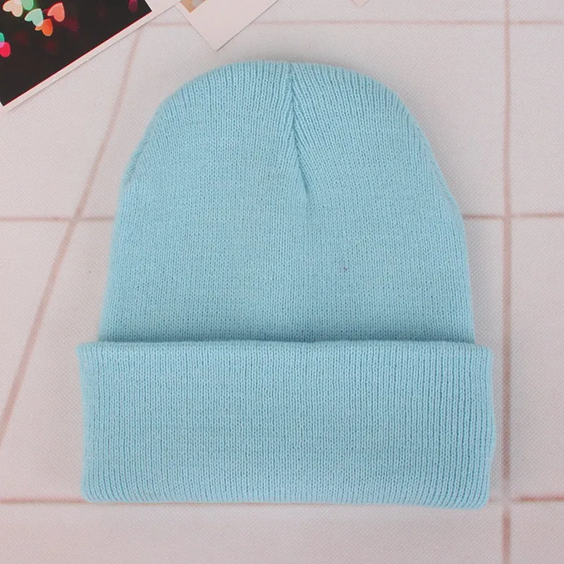 Warme Damen Wintermütze Woll Mütze Strickmütze Kappe Hut Unisex