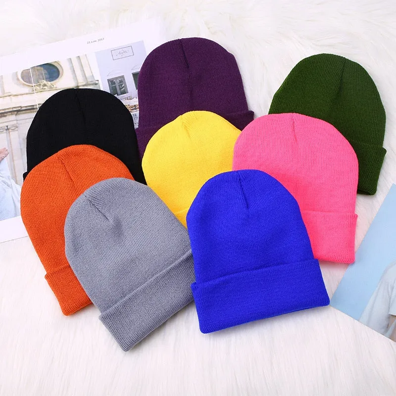 Warme Damen Wintermütze Woll Mütze Strickmütze Kappe Hut Unisex