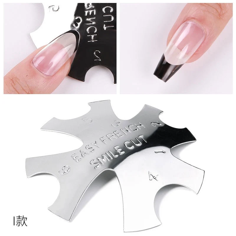 9 Größen French Nail Nagel Kunst Maniküre Schablone Trimmer Styling Tool