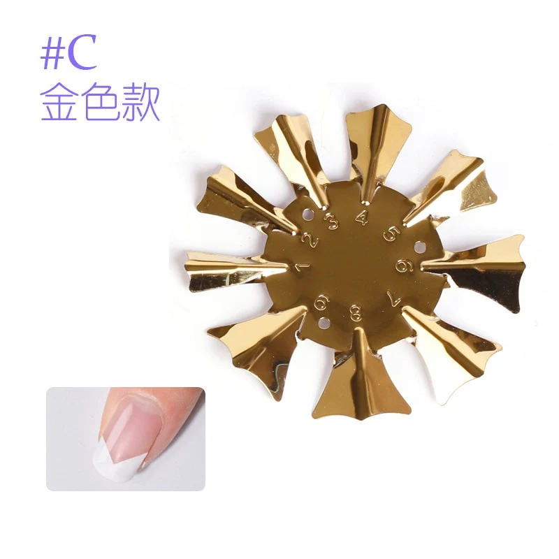 9 Größen French Nail Nagel Kunst Maniküre Schablone Trimmer Styling Tool