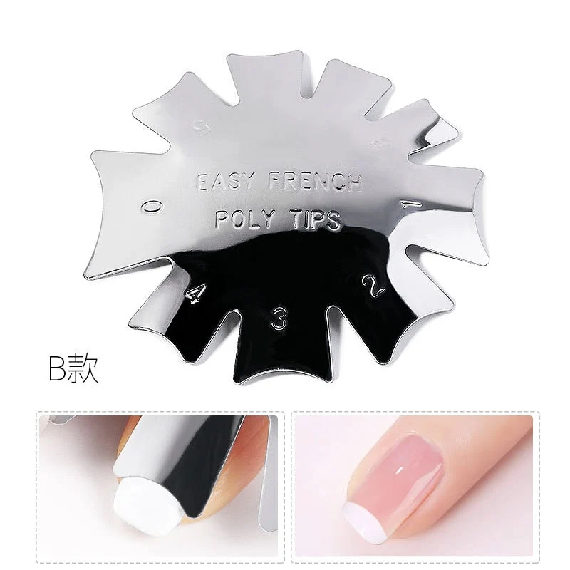 9 Größen French Nail Nagel Kunst Maniküre Schablone Trimmer Styling Tool