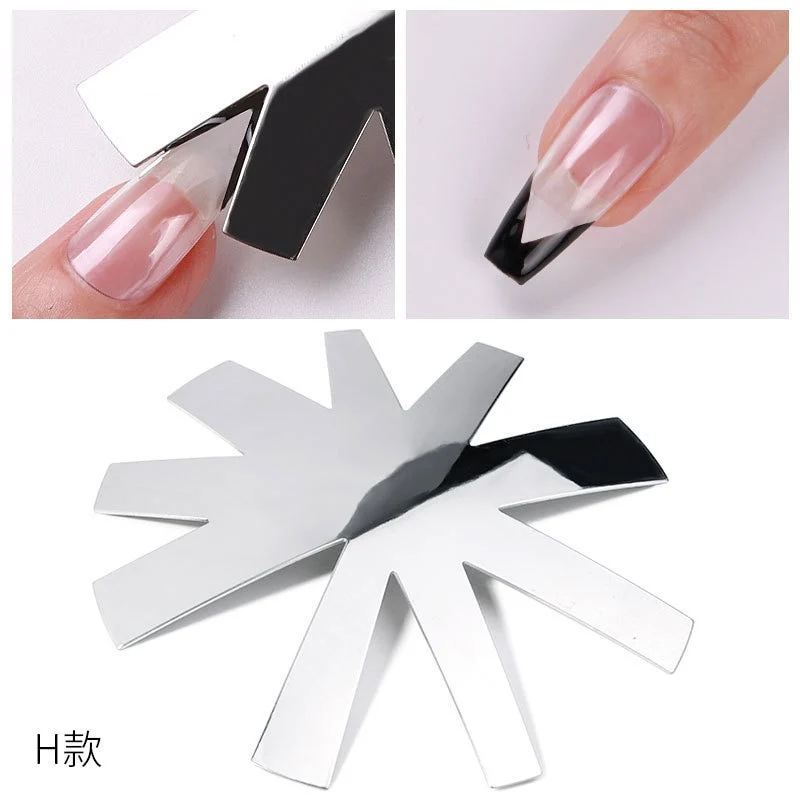 9 Größen French Nail Nagel Kunst Maniküre Schablone Trimmer Styling Tool
