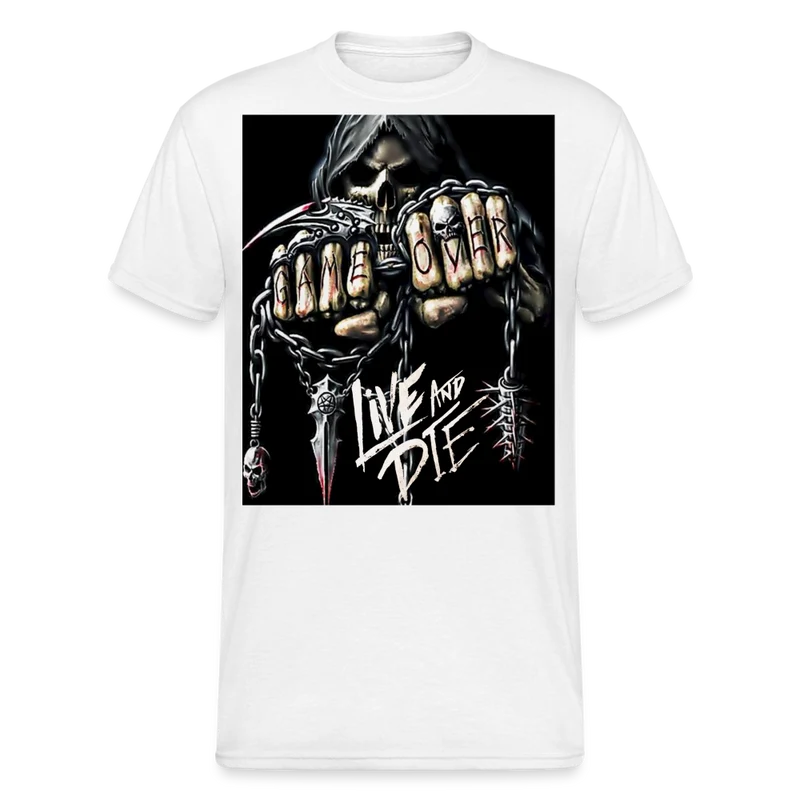 Fashion Herren Horror Skull 3D T-Shirt Rundhals Unisex Sommer Streetwear