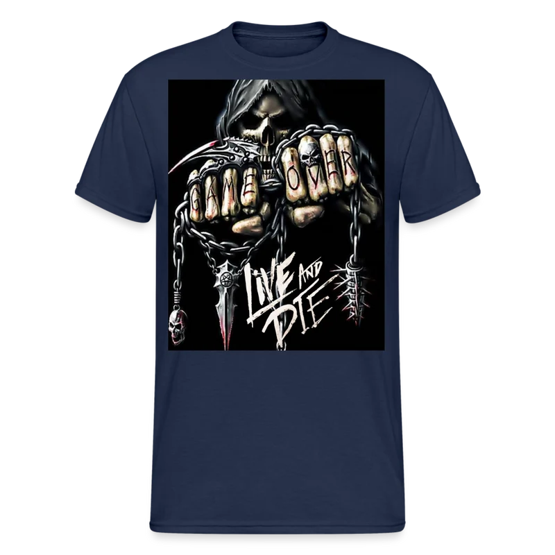Fashion Herren Horror Skull 3D T-Shirt Rundhals Unisex Sommer Streetwear