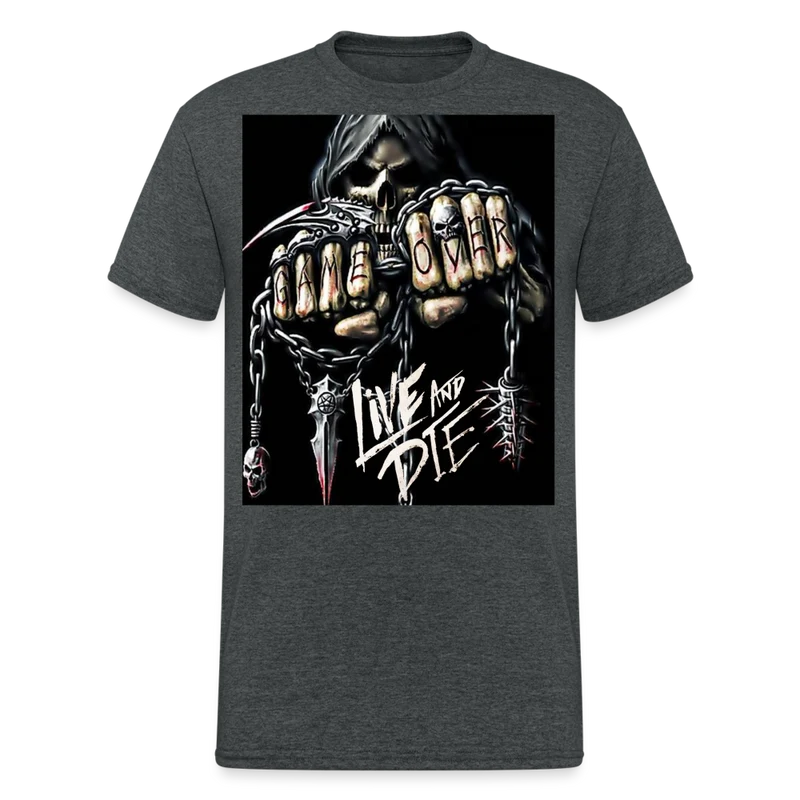Fashion Herren Horror Skull 3D T-Shirt Rundhals Unisex Sommer Streetwear