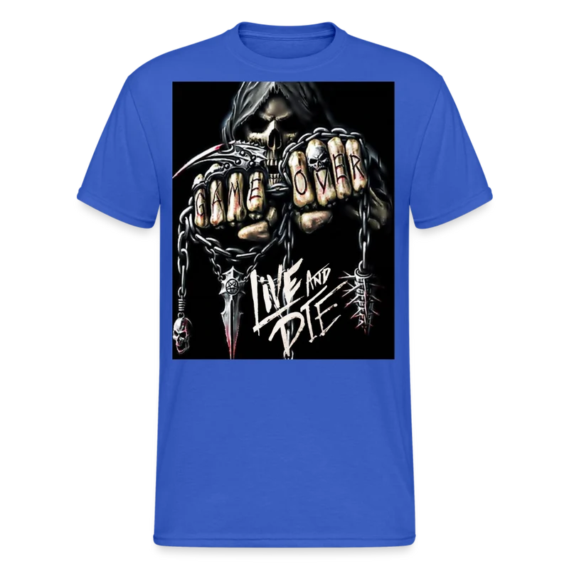 Fashion Herren Horror Skull 3D T-Shirt Rundhals Unisex Sommer Streetwear