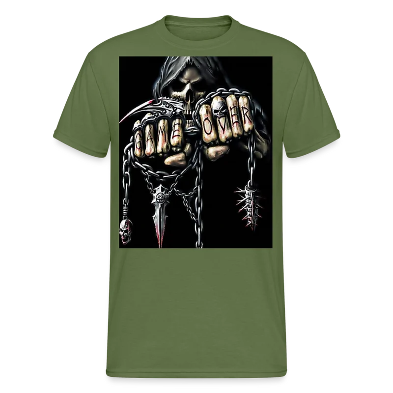 Fashion Herren Horror Skull 3D T-Shirt Rundhals Unisex Sommer Streetwear