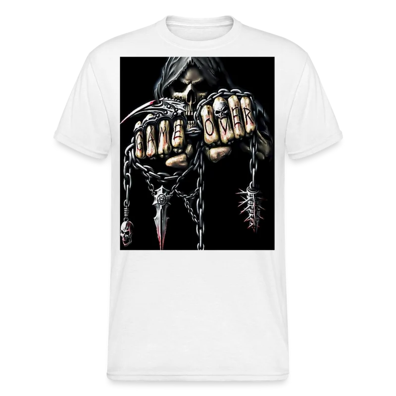 Fashion Herren Horror Skull 3D T-Shirt Rundhals Unisex Sommer Streetwear
