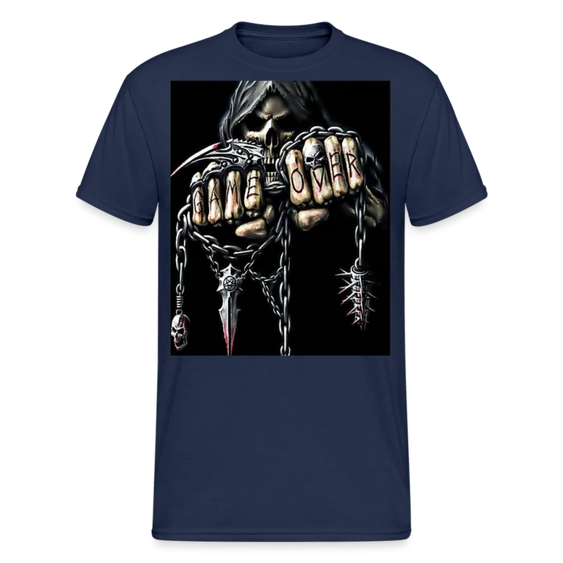 Fashion Herren Horror Skull 3D T-Shirt Rundhals Unisex Sommer Streetwear