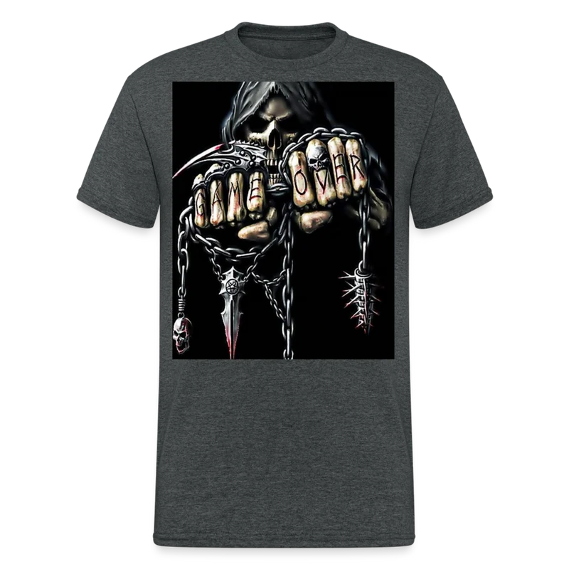 Fashion Herren Horror Skull 3D T-Shirt Rundhals Unisex Sommer Streetwear