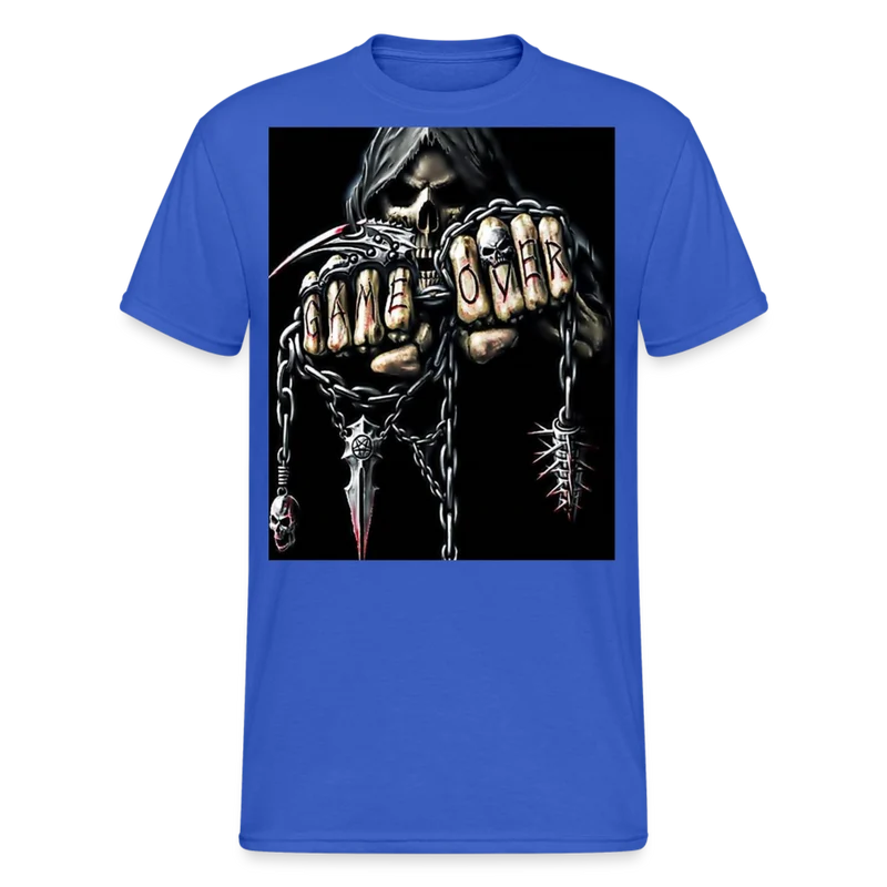 Fashion Herren Horror Skull 3D T-Shirt Rundhals Unisex Sommer Streetwear