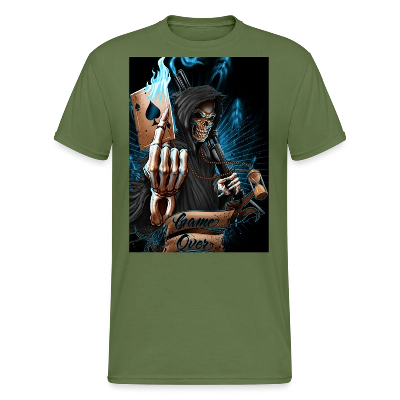 Fashion Herren Horror Skull 3D T-Shirt Rundhals Unisex Sommer Streetwear