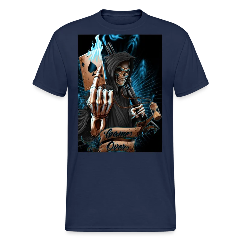 Fashion Herren Horror Skull 3D T-Shirt Rundhals Unisex Sommer Streetwear