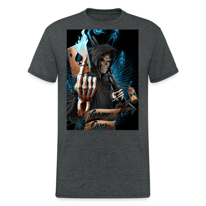 Fashion Herren Horror Skull 3D T-Shirt Rundhals Unisex Sommer Streetwear