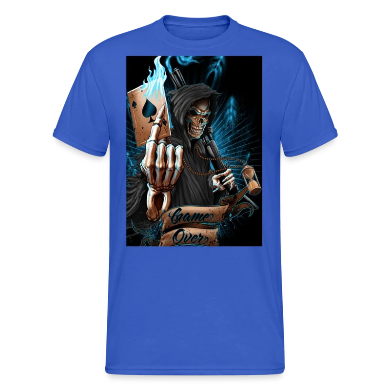 Fashion Herren Horror Skull 3D T-Shirt Rundhals Unisex Sommer Streetwear