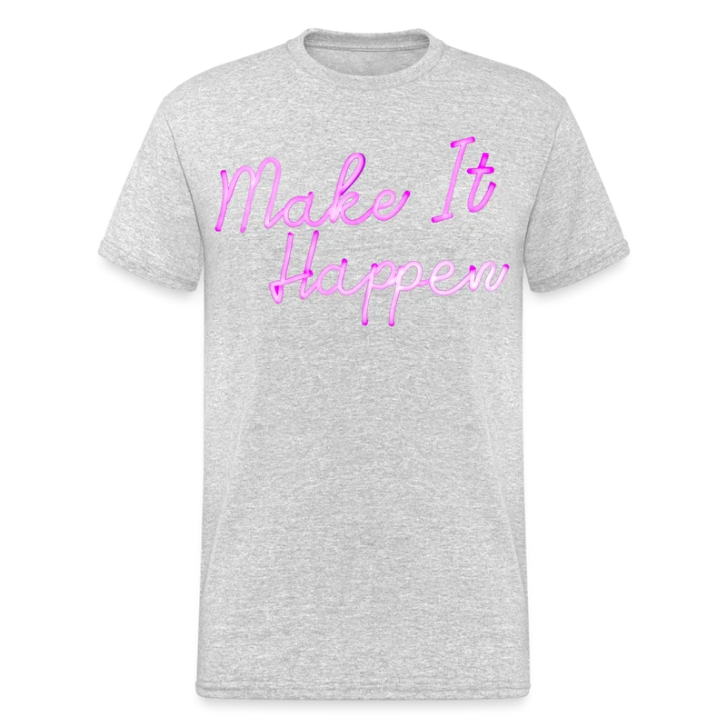 Fashion Herren Make It Happen 3D T-Shirt Rundhals Unisex Sommer Streetwear
