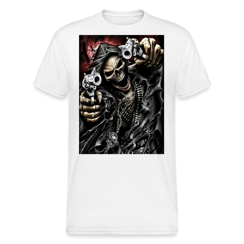 Fashion Herren Horror Skull 3D T-Shirt Rundhals Unisex Sommer Streetwear