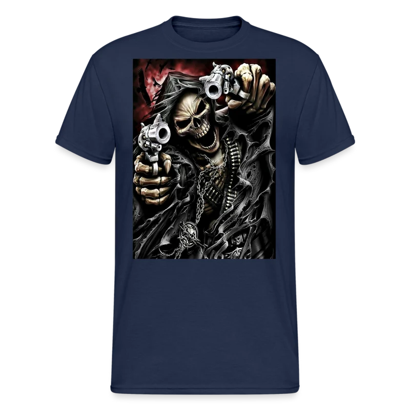 Fashion Herren Horror Skull 3D T-Shirt Rundhals Unisex Sommer Streetwear