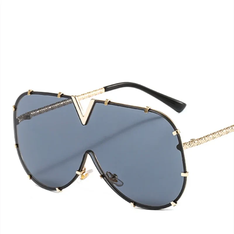 Damen Sonnenbrille Designer Luxus Brille Quadratische Gläser Vintage UV400