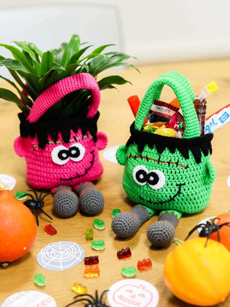 Anleitung Bonbontasche Monster Franky