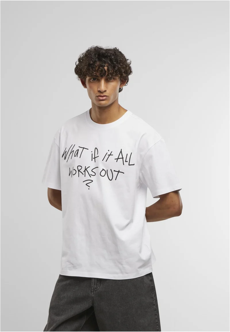 MT It All Works Out Wording Oversize Tee