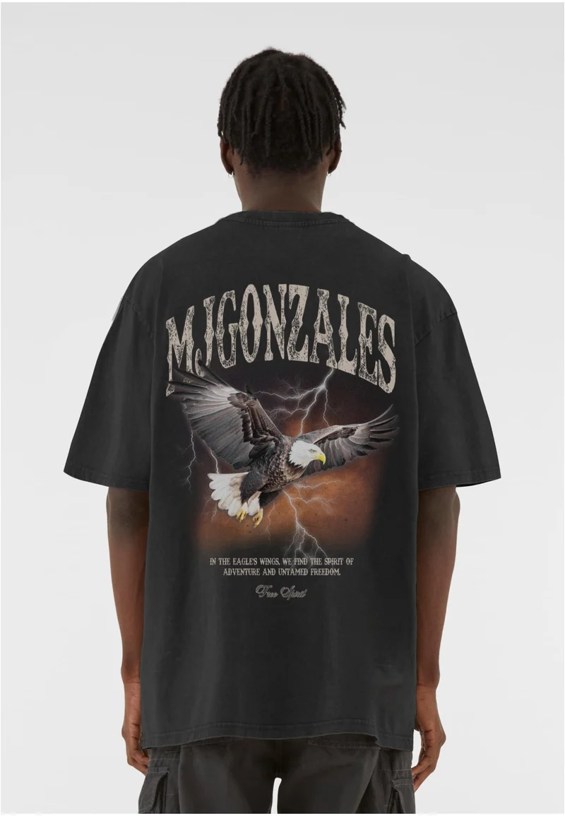 MJG Heavy Oversized Acid Wasehd Tee Wild Wings