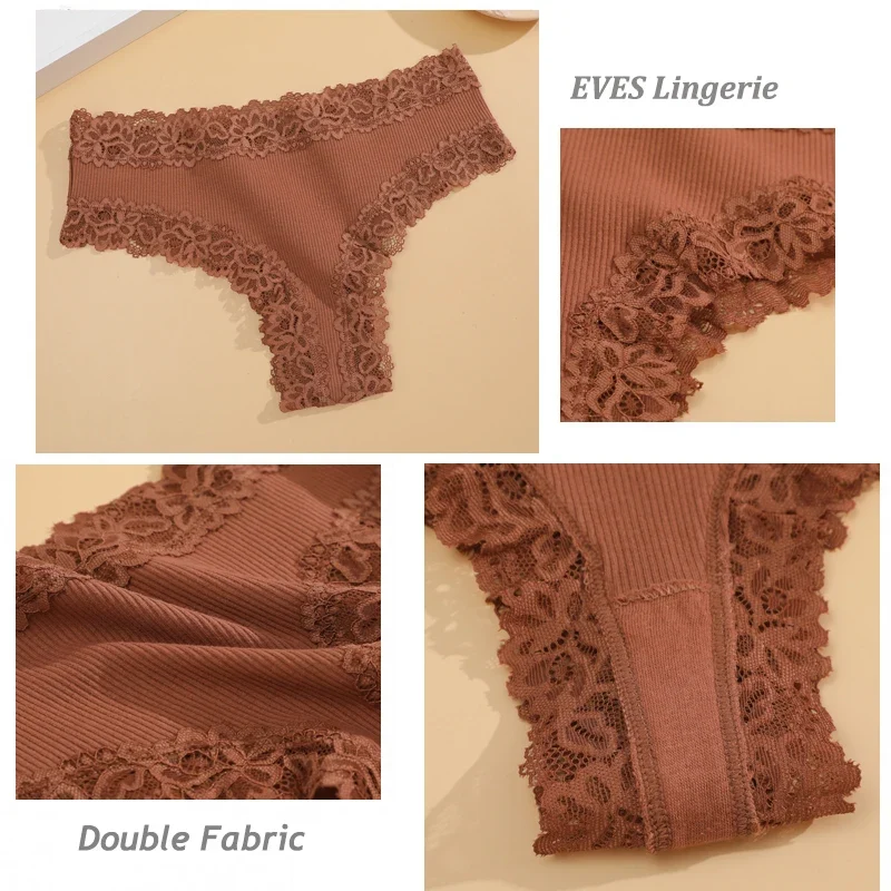 5Stk Frauen Spitze Tanga String Höschen Sexy Schlüpfer Slip Dessous Unterwäsche