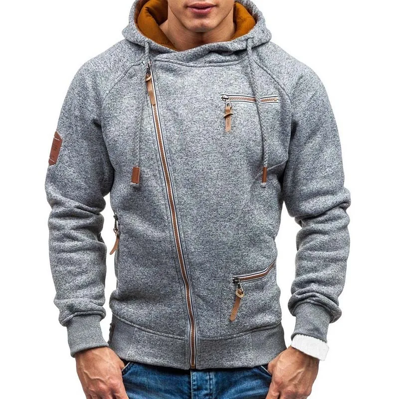 Herren Zipper Kapuzenpullover Sweatjacke Pullover Hoodie Sweatshirt Pulli
