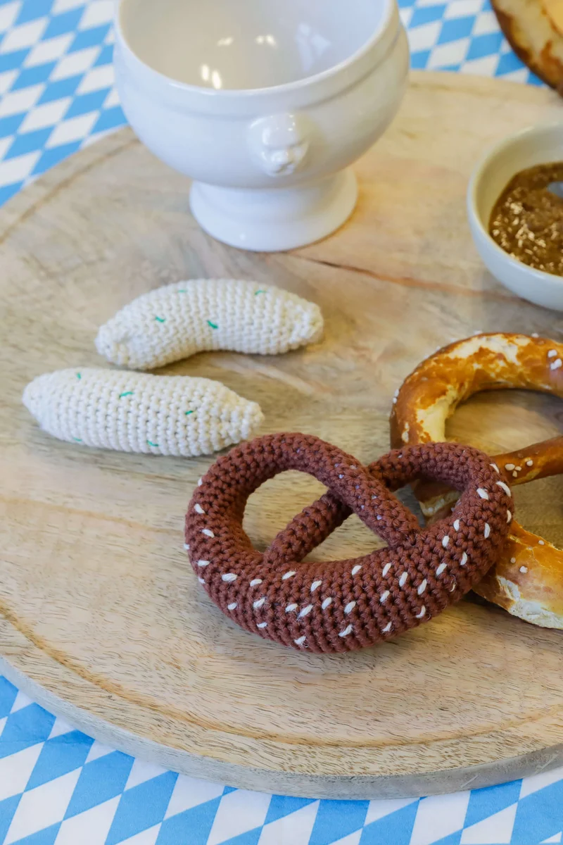 Anleitung Amigurumi Breze und Weißwurst