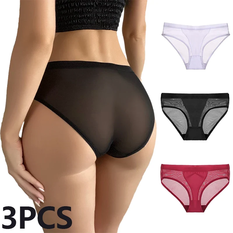 3Stk Frauen Spitze Tanga String Höschen Sexy Schlüpfer Slip Dessous Unterwäsche