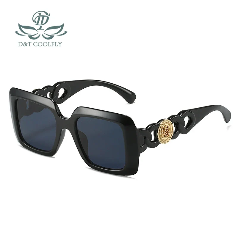 Damen Sonnenbrille Designer Luxus Brille Quadratische Gläser Vintage UV400