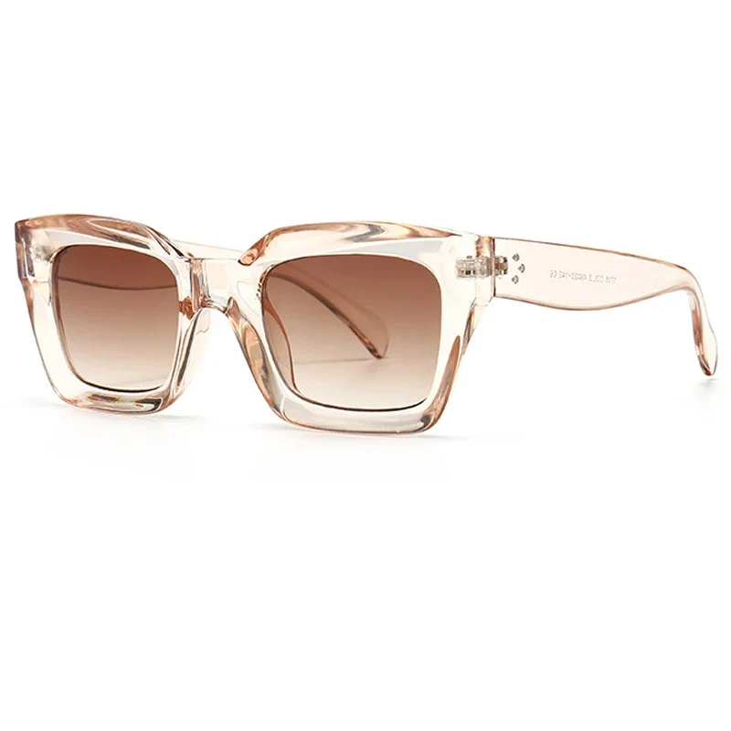 Damen Sonnenbrille Designer Luxus Brille Quadratische Gläser Vintage UV400