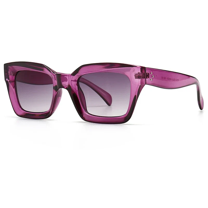 Damen Sonnenbrille Designer Luxus Brille Quadratische Gläser Vintage UV400