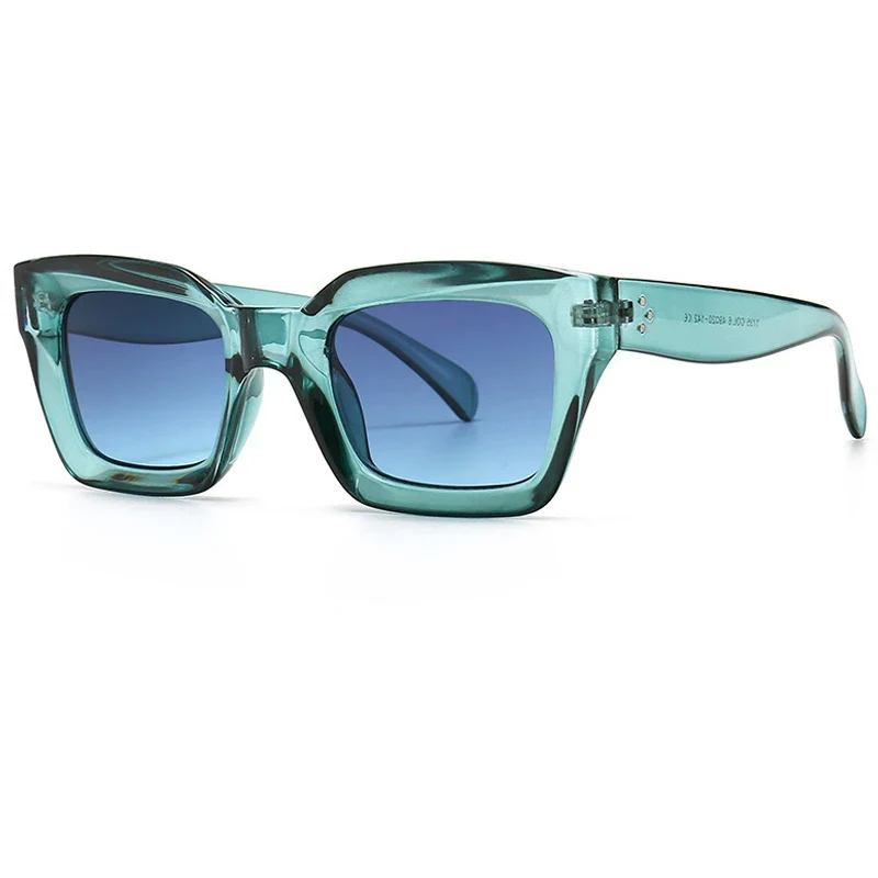 Damen Sonnenbrille Designer Luxus Brille Quadratische Gläser Vintage UV400