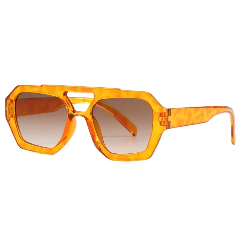 Damen Sonnenbrille Designer Luxus Brille Quadratische Übergröße Gläser Vintage