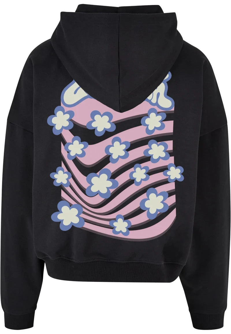 LY Zip Hoody Flower Waves