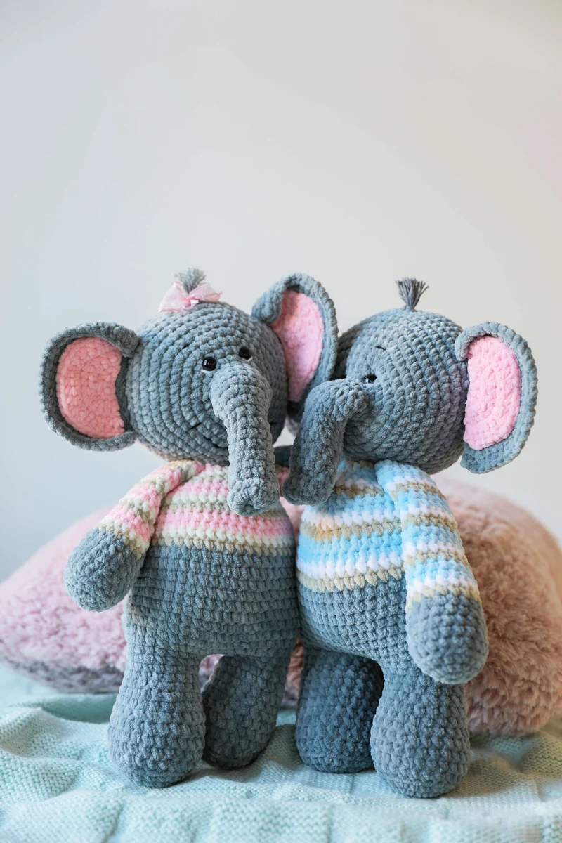 Anleitung Häkelanleitung Kuscheltier Elefant Emil