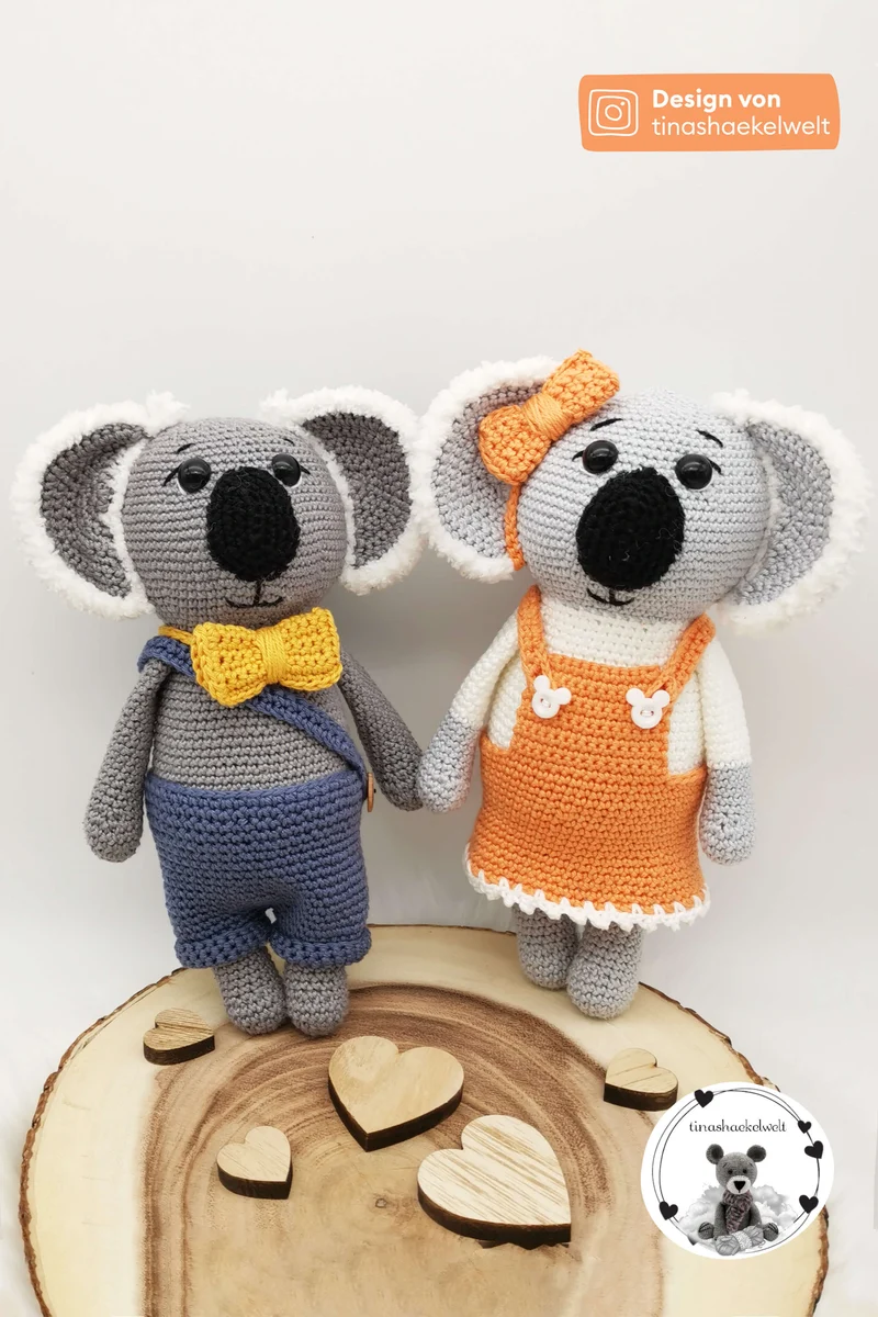 Anleitung Amigurumi Koalapärchen Kurt und Karla