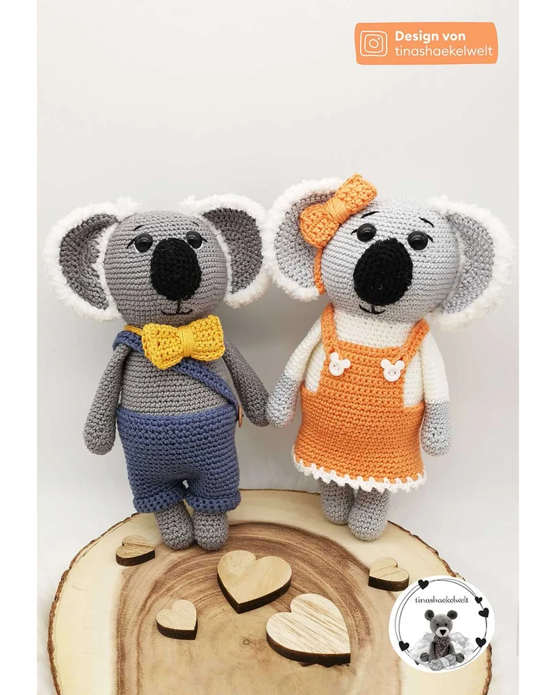 Anleitung Amigurumi Koalapärchen Kurt und Karla