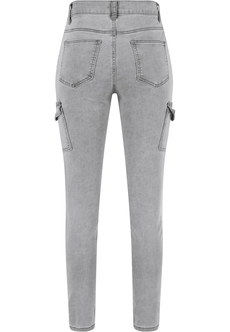 Cloud5ive Ladies High Waist Cargo Jeans