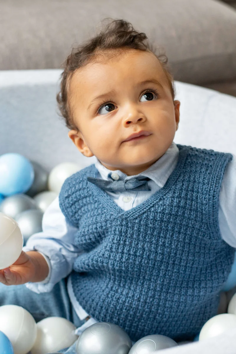 Anleitung Babypullunder mit Reliefmuster