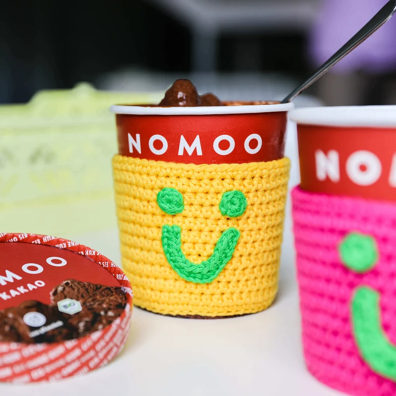 Anleitung Ice-Cup Handwärmer mit ü-Tüpfelchen