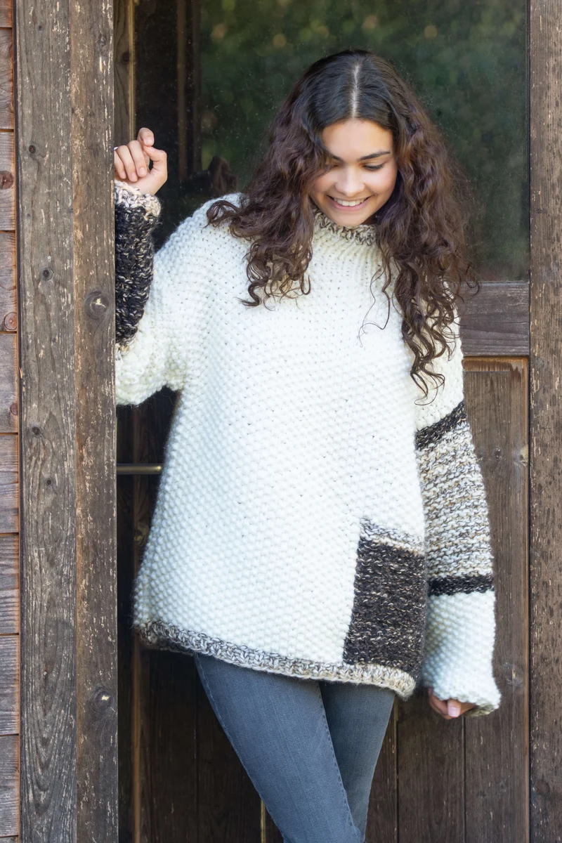 Anleitung Pulli mit Perlmuster