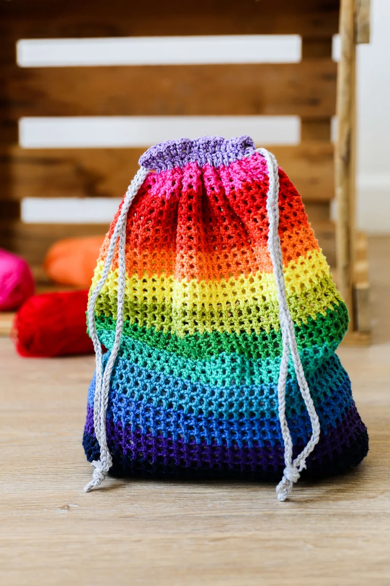 Anleitung Regenbogen-Beutel