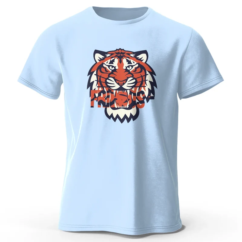 Männer T-Shirt Tiger Herrenmode Shirts Hemden Streetwear 100% Baumwolle Tank Top