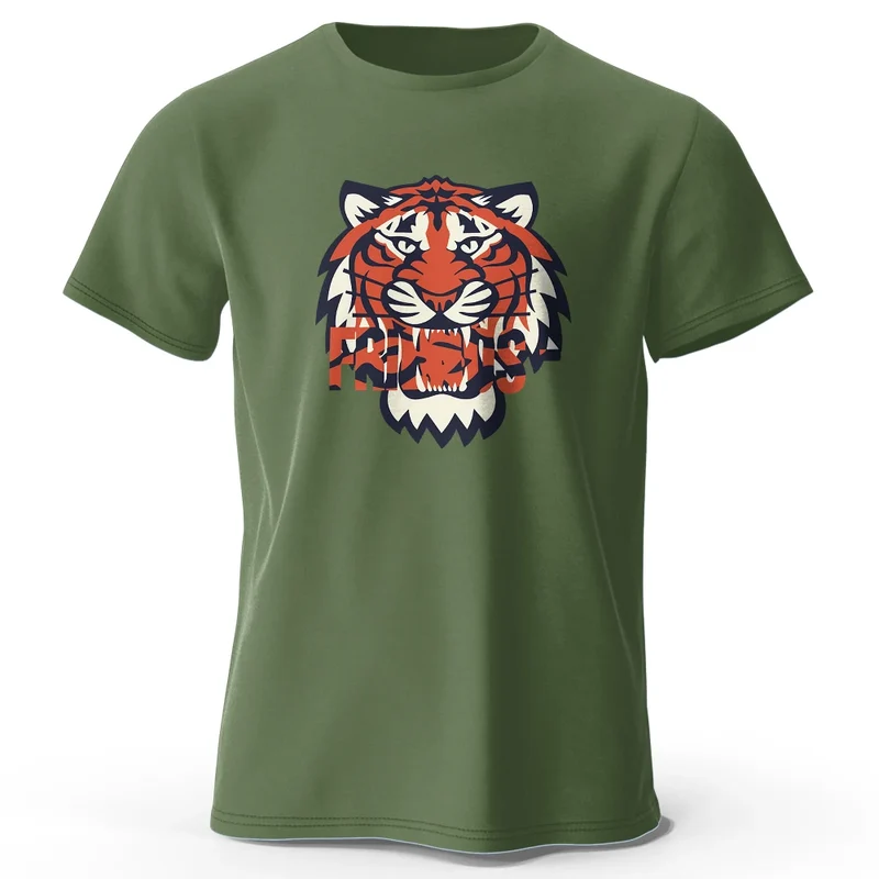 Männer T-Shirt Tiger Herrenmode Shirts Hemden Streetwear 100% Baumwolle Tank Top
