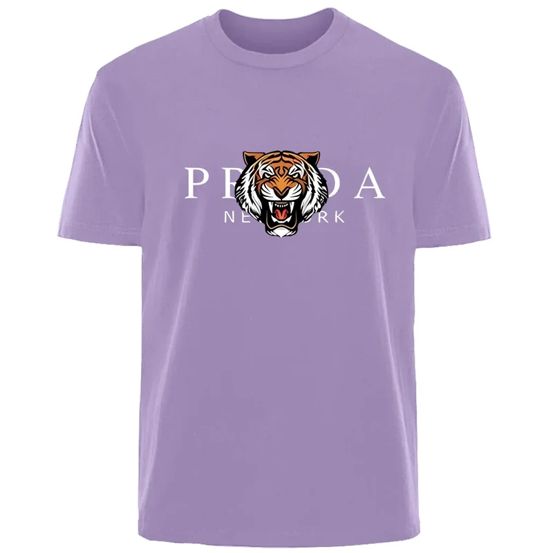 Männer T-Shirt Tiger Herrenmode Shirts Hemden Streetwear 100% Baumwolle Tank Top