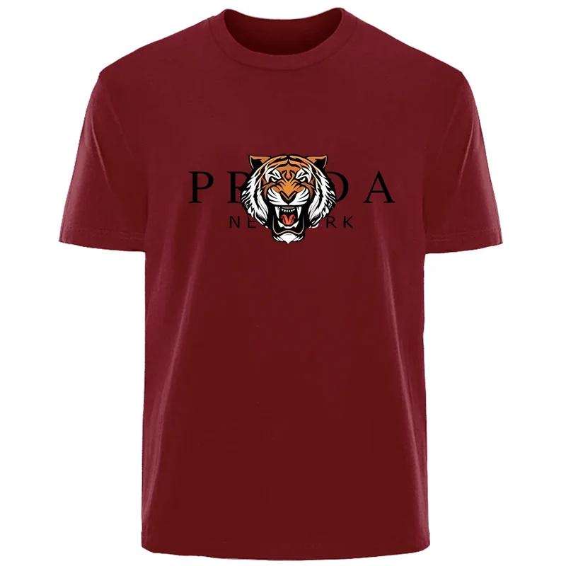 Männer T-Shirt Tiger Herrenmode Shirts Hemden Streetwear 100% Baumwolle Tank Top