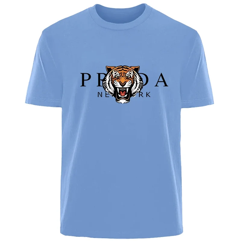 Männer T-Shirt Tiger Herrenmode Shirts Hemden Streetwear 100% Baumwolle Tank Top